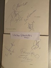 Harlem Globetrotters SIGNIERTE Albumseiten mit Echtheitszertifikat (Pascal, Gaffney, Harrison +)