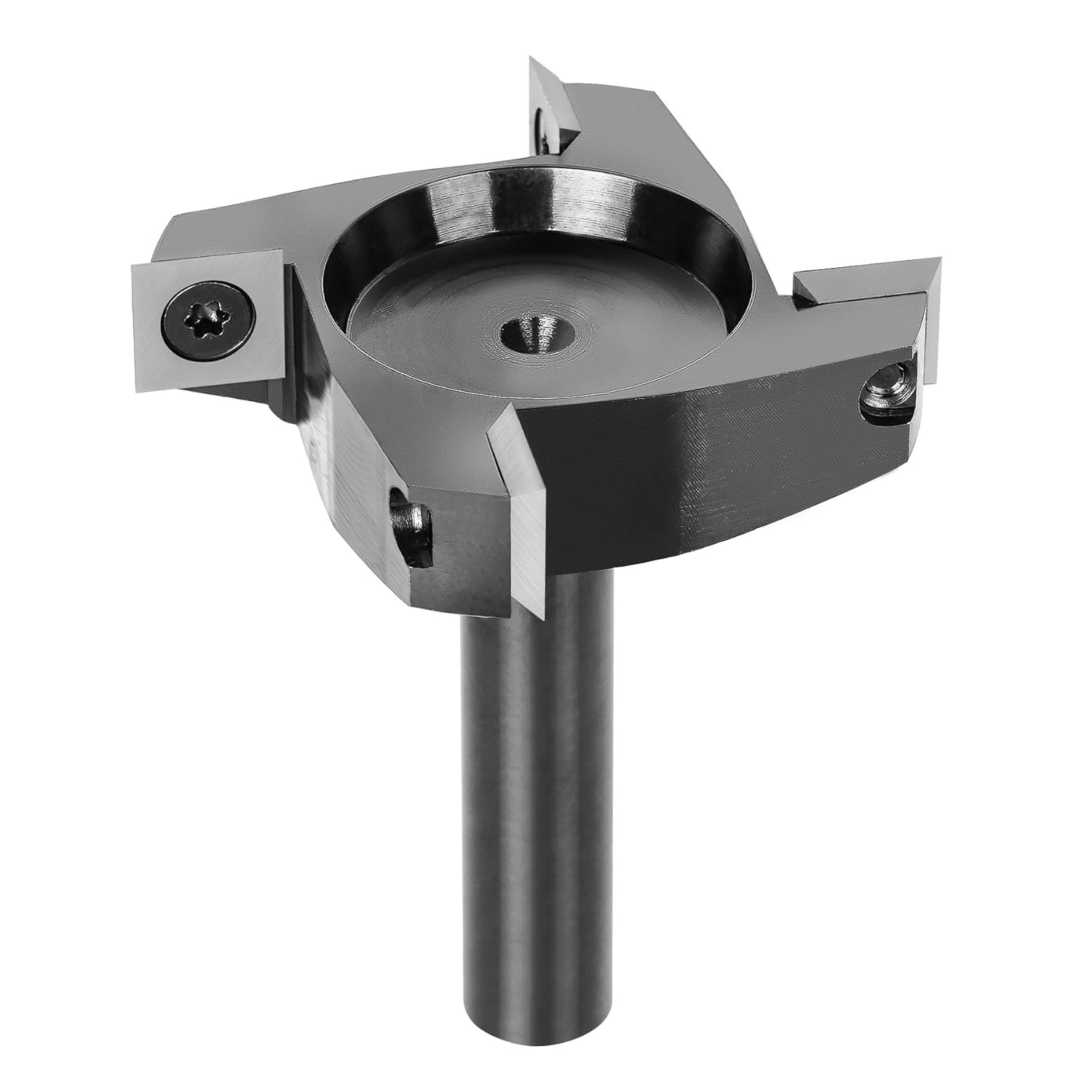 Fraise à défoncer CNC de 63 mm pour aplatir les plateaux de table en bois brut