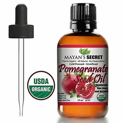 USDA Certified Organic  POMEGRANATE SEED OIL 100% PURE & NATURAL 1oz 