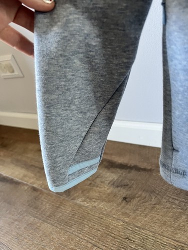 Athleta Girl Cozy Karma Wrap Pullover Sweatshirt Belize Blue Heather Size L/12 - Picture 8 of 9