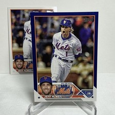 2023 Topps Series 2 Jeff McNeil #426 Royal Blue And Base Card