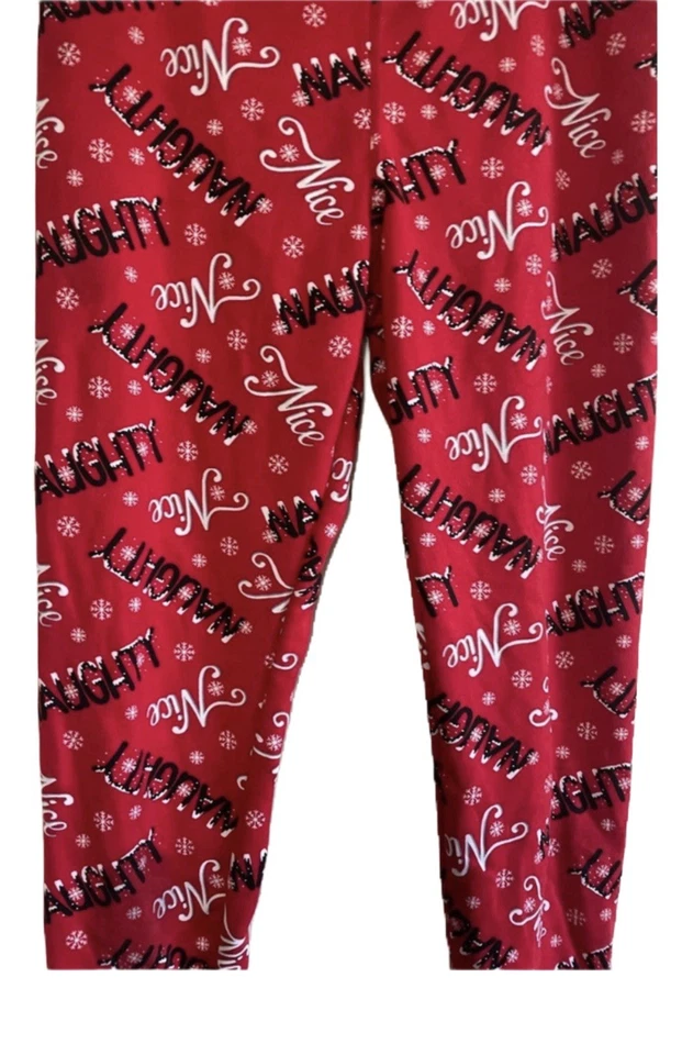 Rojo Blanco Copo de Nieve Navidad Festivo Vacaciones Travieso Bonito Estampado Forrado de Piel Sintética Foto 2 de 4