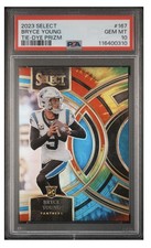 2023 Panini Select Premier Level Bryce Young #167 Tie-Dye Prizm /25 PSA 10