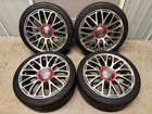 4 x Fiat 500 595 ABARTH TURISMO COMPETIZIONE 17 ALLOY WHEELS  MICHELIN TYRES