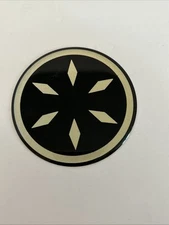 Dicor Versa-Liner Decal 2-3/4” Black Silver 6 Point Diamond Sticker Replacement