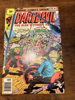 Daredevil #136, 30 Cent Price Variant; Marvel Value Stamp Intact