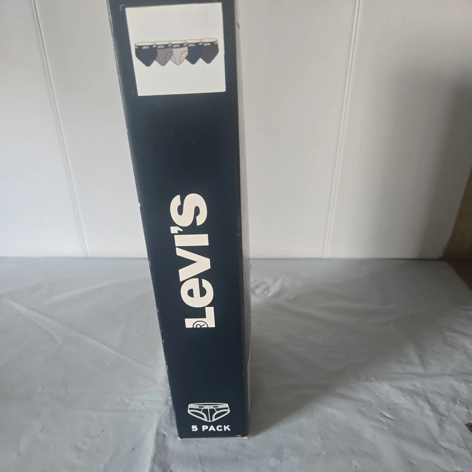 Paquete de 5 calzoncillos de tiro bajo Levi's nuevos en caja - multicolor - para hombre L Foto 4 de 4