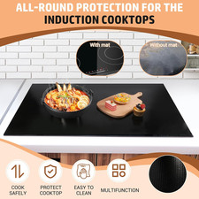 Silicone Induction Hob Protector Mat 54x90cm - Scratch & Dirt Resistant Cover
