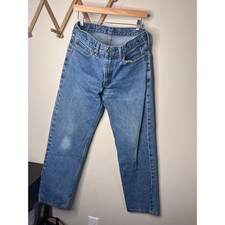 LEVIS 505 Medium Wash Straight Leg Denim Jeans W32 L32 Vintage Aesthetic