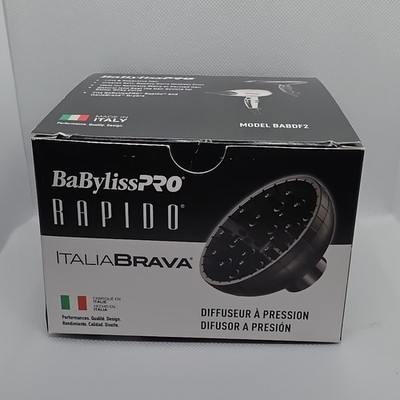BaBylissPRO Rapido ItaliaBrava Diffuser Attachment Ionic Black BABDF2