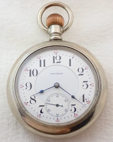 ANTIQUE 18s WALTHAM GRADE 845 21 JEWEL 21J RAILROAD JEWELER CASED POCKET WATCH