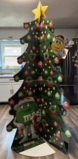 Christmas Tree Life-Size Cardboard Cutout Standup Standee Mars M&M Display 3-D
