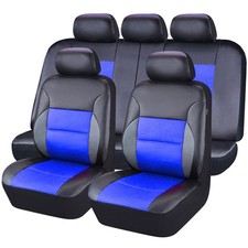 CAR PASS 11PCS Luxurous PU Leather Automotive Universal Seat Covers Set Package-
