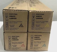 RICOH SAVIN LANIER C9100 C9110 Toner Set 828380 828381 828382 828383 Genuine NEW