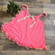 Victoria's Secret Sheer Pink Babydoll Nightgown Lingerie M NWD