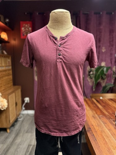 T-shirt Homme American Eagle, Gris, Taille M, Coton, Imprimé, état Très Bon