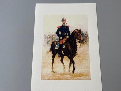 Poster: Saint-Cyrien on horseback of the Second Battalion