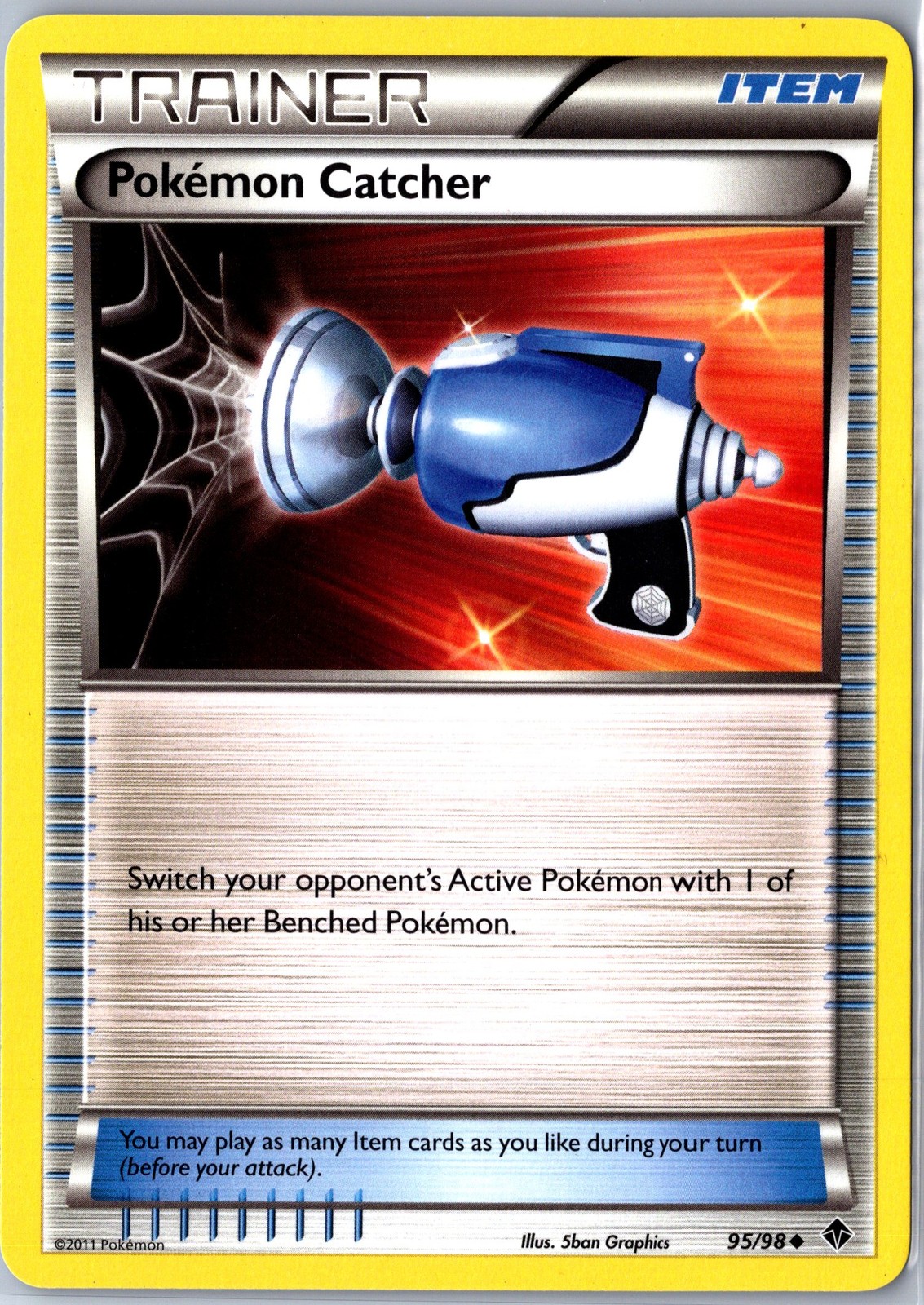 Emerging Powers #95/98 Pokemon Catcher Base - NM