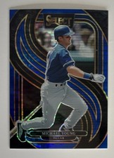 Panini 2025 Select Blue Prizm Premier Level Michael Young #136 Serial 76/99