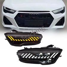 ✅LED Headlights For Audi A7 C7 RS7 2011-2018 Sequential Turn Front lamp Assembly