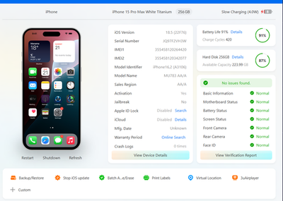 iPhone 15 PRO max UNLOCKED 256gb Logic Board Motherboard + Face ID 