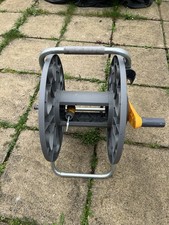 Hozelock 90m Assembled Metal Hose Cart Garden Reel Trolley HOZ2460