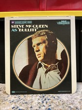 Steve McQueen as Bullitt - Peter Yates, Jacqueline Bisset - CED Videodisc