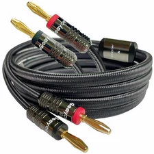 Speaker Wire with Banana Plugs, 14AWG Speaker Cable with Gold-Plated Banana Tip