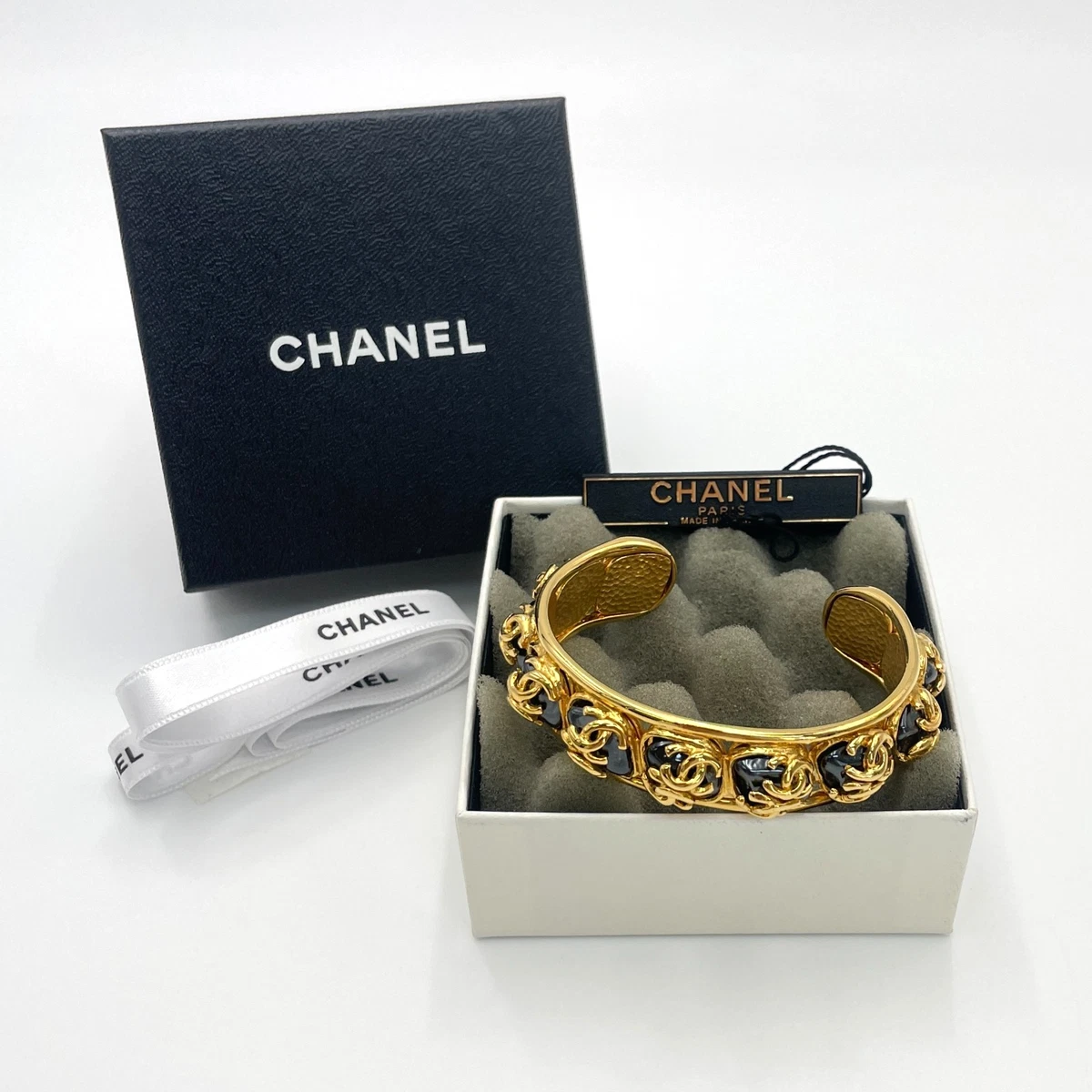 CHANEL Black Bangle Fashion Bracelets for sale | eBay display picture 1