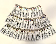 LOT OF 50 GOLDEN Acrylic Artist Colors Paints 2fl oz Tubes NEW FREE SHIPPING
