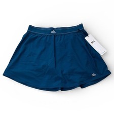 ALO Yoga Match Point Tennis Skirt Size Large NWT Eclipse Blue Rare