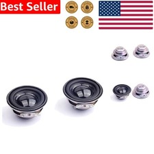 Stereo Audio Speaker Set - 2X 4cm 3W Loudspeakers for Clear Sound Quality
