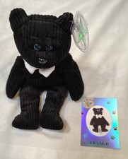 Classic Collecticritter Frankie Teddy, Limited Edit Plush Beanie Bear -with Card