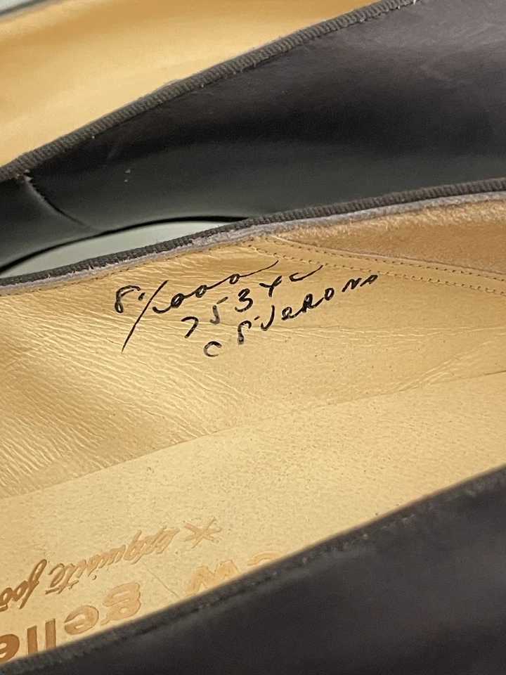 Zapatos de tacón de aguja 8 AAA Monroe vintage años 50 punta puntiaguda negra con punta estrecha Foto 4 de 4