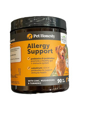 Pet Honesty Allergy Support Probiotics, Omegas 90 chews Salmon PH12