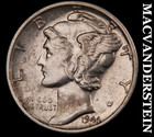 1944-S Silver Mercury Dime - Scarce  Extra Fine  Better Date  No Reserve  #M561 — photo 1