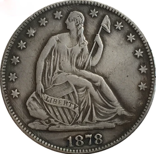 1878-CC Seated Liberty Silver Half Dollar 50C High Grade