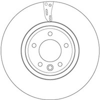 2X Bremsscheibe TRW Single DF6954S FüR Landrover Discovery 5 L462 Range Rover 4
