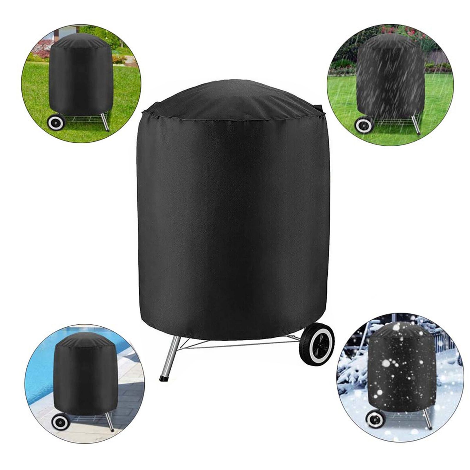 Cobertor 77x58x58 CM Cubierta de Parrilla Funda Protectora Redonda