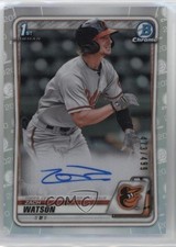2020 Bowman Chrome Prospect Auto Refractor 473/499 Zach Watson #CPA-ZW Auto 4at