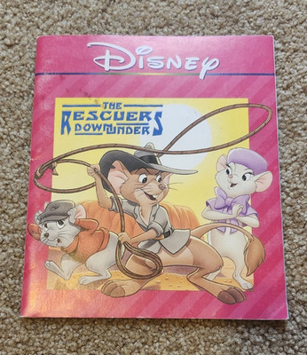 Disney Audio Entertainment The Rescuers Down Under Storybook 1990 book only