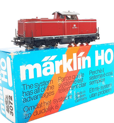 Marklin AC HO 1:87 German DB BR 212 ''STANDARD DB'' Red DIESEL LOCOMOTIVE MIB`85!