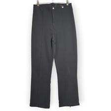 Nils High Waisted Ski Snowboard Pants Entrant Stretch SIZE 10 Black Ankle Zip