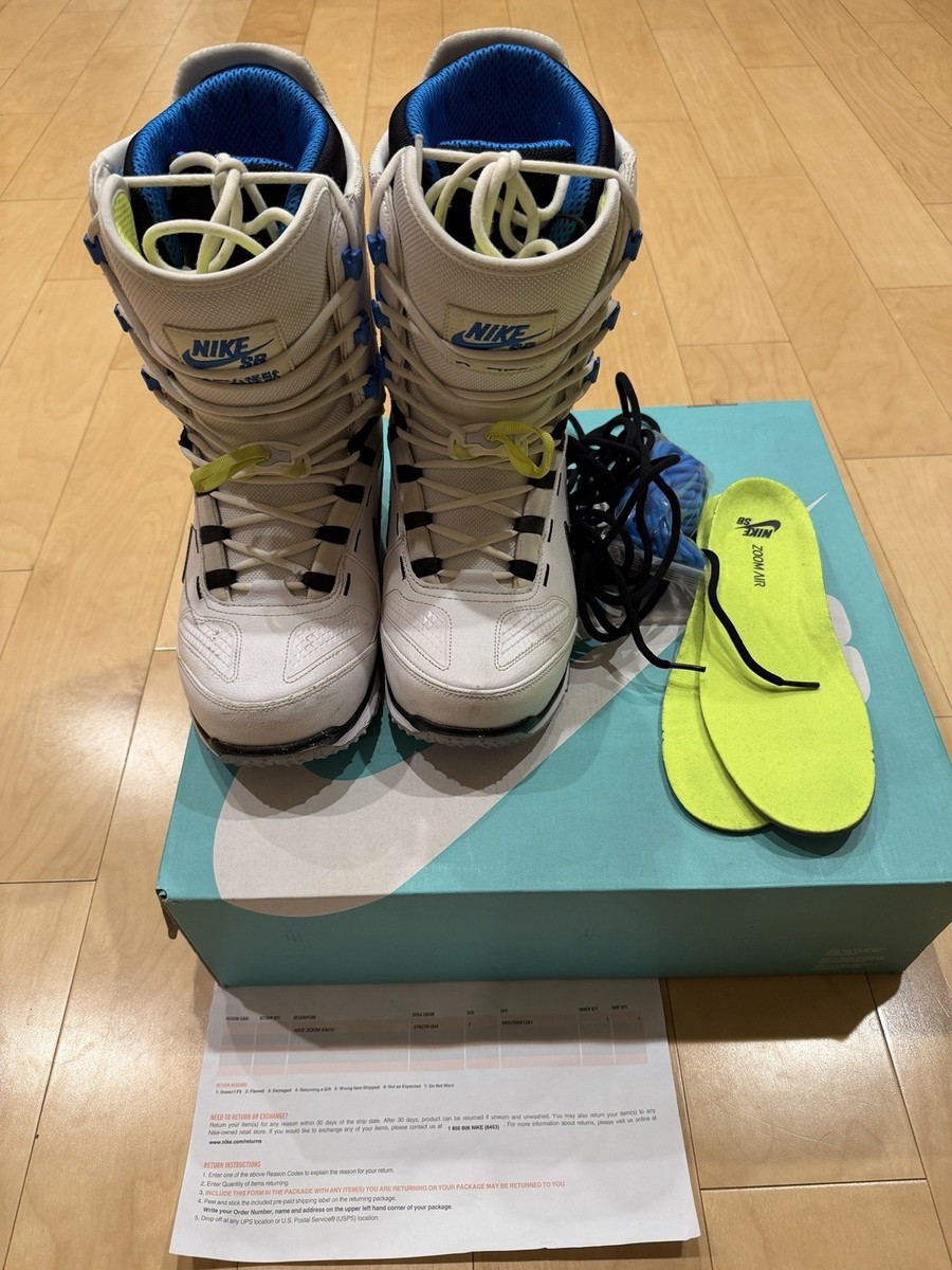 Nike Zoom Kaiju Snowboard Boots 376276 102 Men's Size 7 White | eBay