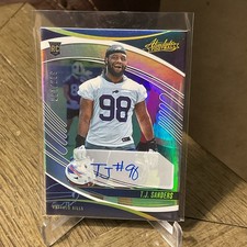 2025 Panini Absolute - Rookies T.J. Sanders #180 Spectrum Signatures /299...
