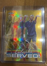 2024 Topps Chrome - Served! Chris Eubanks #SER-CE Gold Refractor /50 (RC)