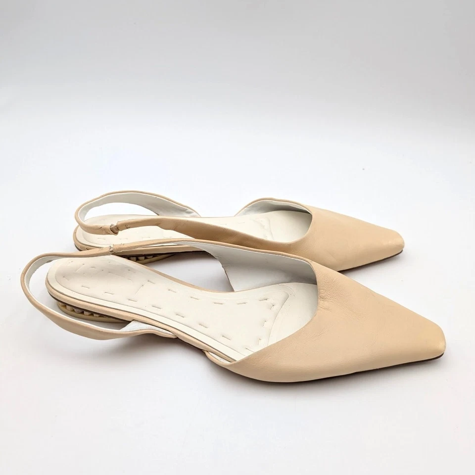 Sarto by Franco Sarto Riva Cuero Cordones Planos Para Mujer Mantequilla Talla US9.5M Foto 3 de 4