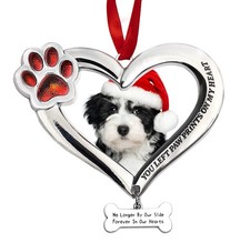 Personalized Pet Memorial Photo Ornament - Dog Cat Picture Ornament for Chris...