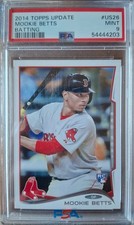 2014 Topps Update #US26 Mookie Betts Batting (RC) PSA 9 Mint
