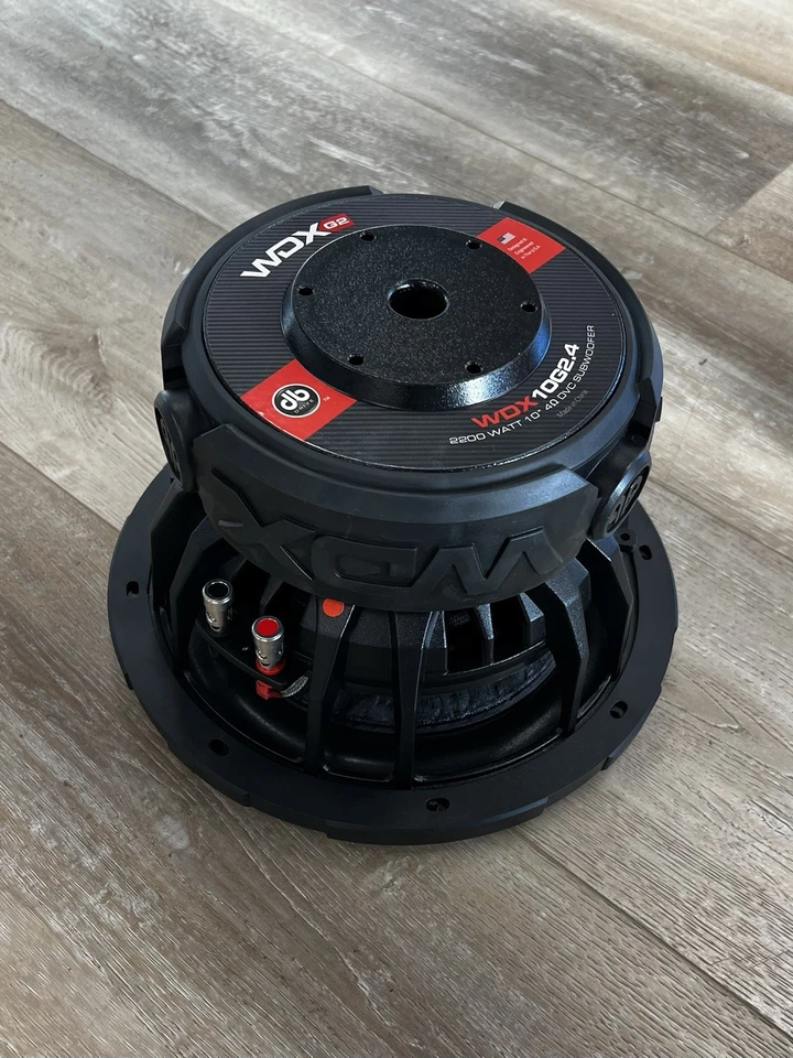 WDX10G2.4: Subwoofer doble de 4 ohmios de 10", 2200 vatios, ¡ENVÍO GRATUITO! Foto 4 de 4